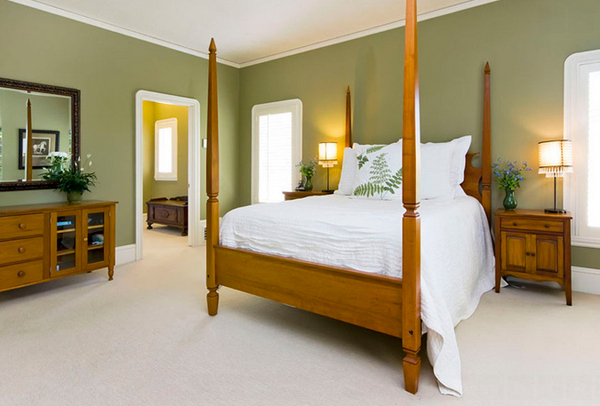 10 ispirazioni verdi per la camera da letto