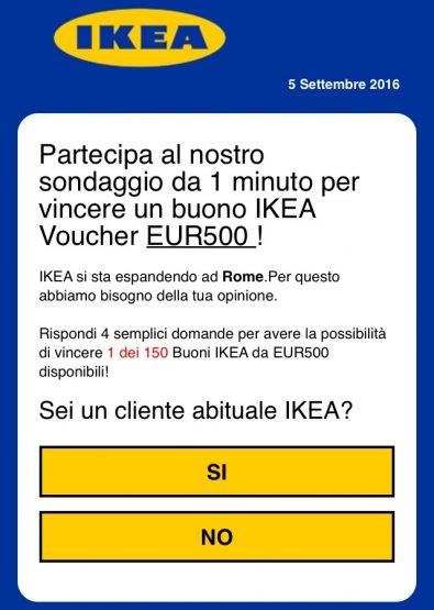 Occhio alla truffa! Il falso buono Ikea da 500 euro su Whatsapp