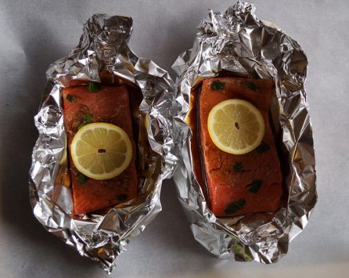 Ricetta velocissima:  salmone al forno con limone e zenzero