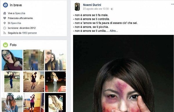 Noemi Durini 16 anni uccisa dal ragazzo di 17 anni e gettata in un pozzo