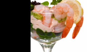 gamberetti rivestiti di rosa