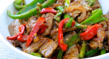 peperonata con carne